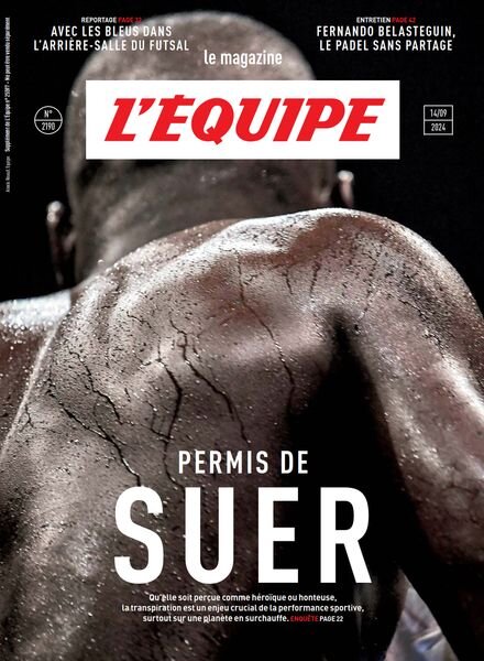 L’Equipe Magazine – 14 Septembre 2024 Cover
