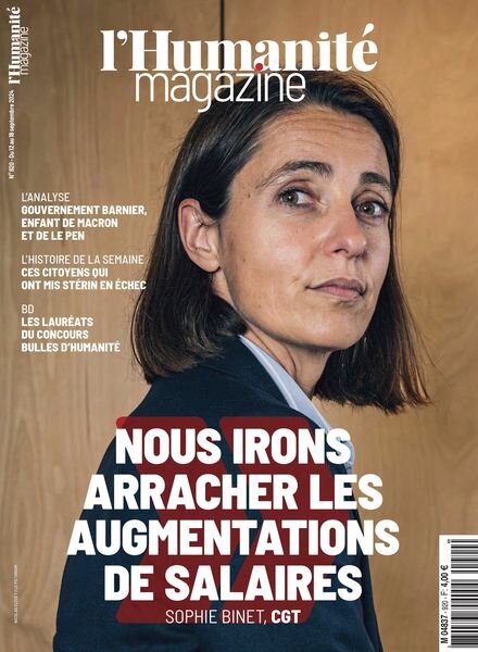 L’Humanite Magazine – 12 Septembre 2024 Cover