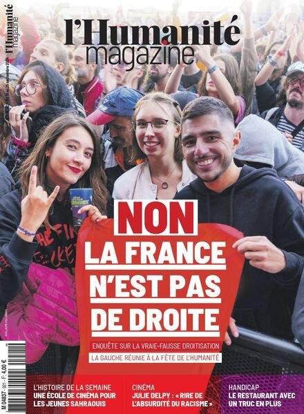 L’Humanite Magazine – 19 Septembre 2024 Cover