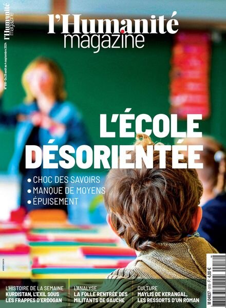 L’Humanite Magazine – 29 Aout 2024 Cover