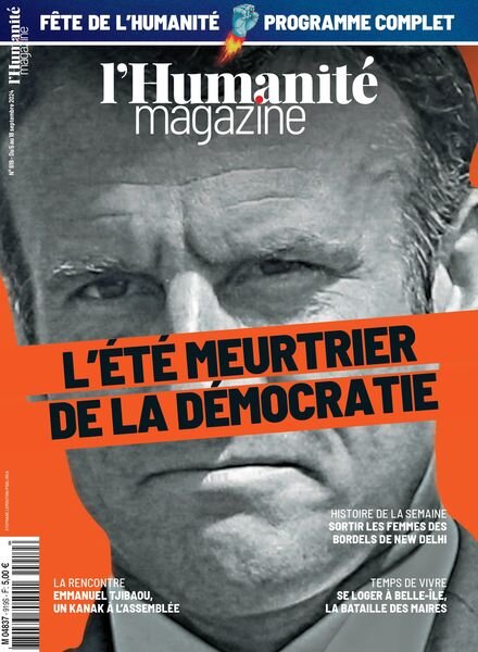 L’Humanite Magazine – 5 Septembre 2024 Cover