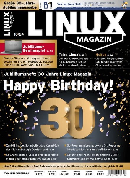 Linux-Magazin – Oktober 2024 Cover