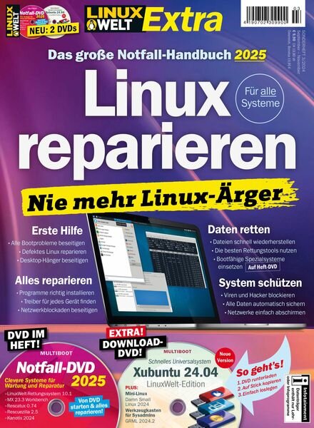 LinuxWelt Sonderheft – Linux Reparieren 2024 Cover