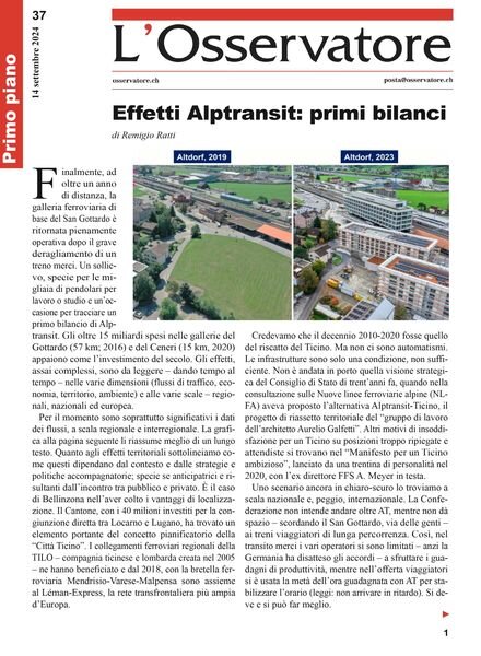 L’Osservatore – 14 Settembre 2024 Cover