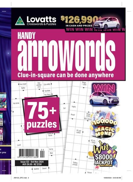 Lovatts Handy Arrowords – Issue 122 2024 Cover