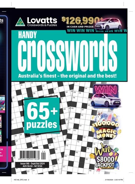 Lovatts Handy Crosswords – Issue 146 2024 Cover