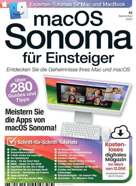 macOS Sonoma fur Einsteiger – September 2024 Cover