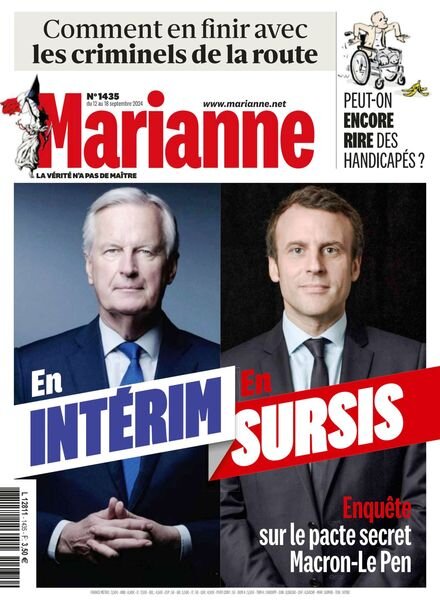 Marianne – 12 Septembre 2024 Cover