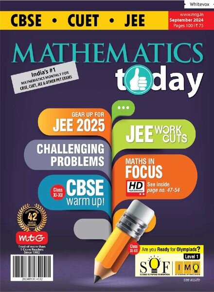Mathematics Today – September 2024 Cover