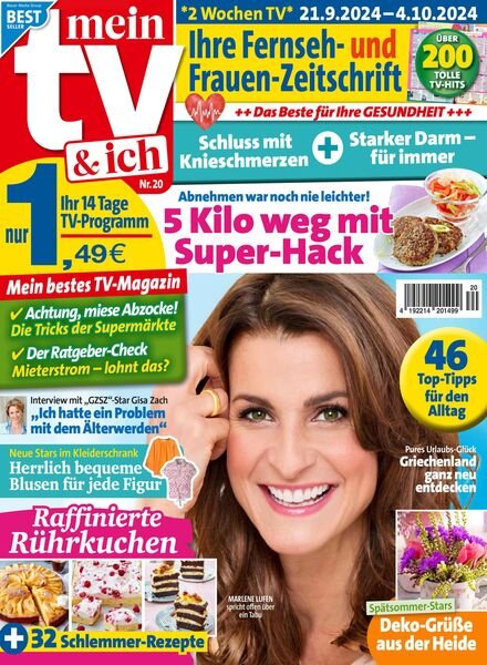 mein TV und ich – 12 September 2024 Cover