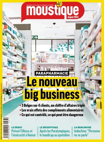 Moustique Magazine – 11 Septembre 2024 Cover