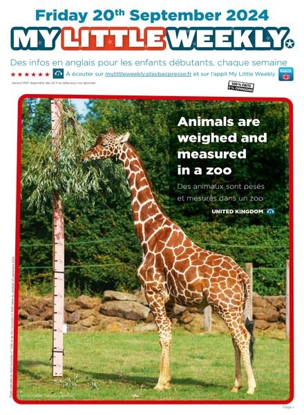 My Little Weekly – 20 Septembre 2024 Cover