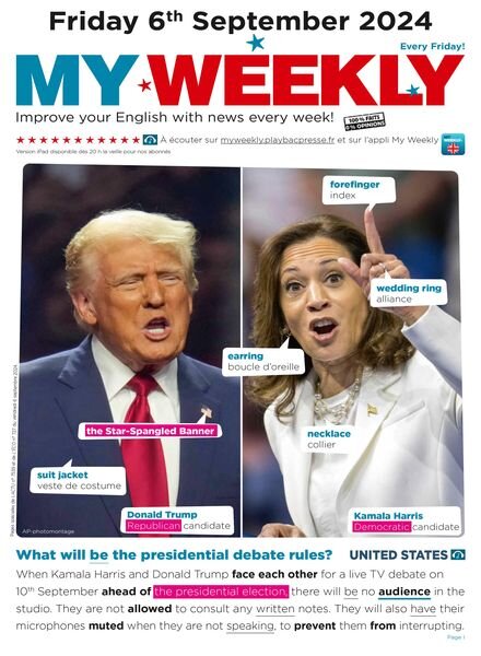 My Weekly fr – 6 Septembre 2024 Cover