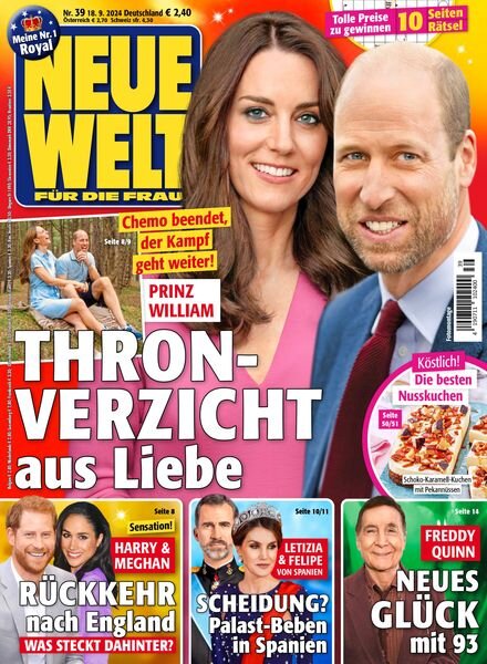 Neue Welt – 18 September 2024 Cover