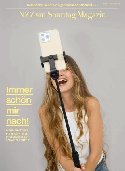 NZZ am Sonntag Magazin – 1 September 2024 Cover