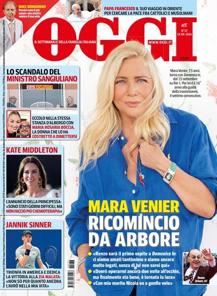 Oggi – 19 Settembre 2024 Cover