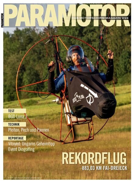 Paramotor Magazin – Ausgabe 2 2024 Cover