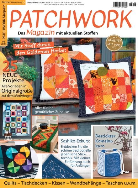 Patchwork Magazin – August 2024 Cover