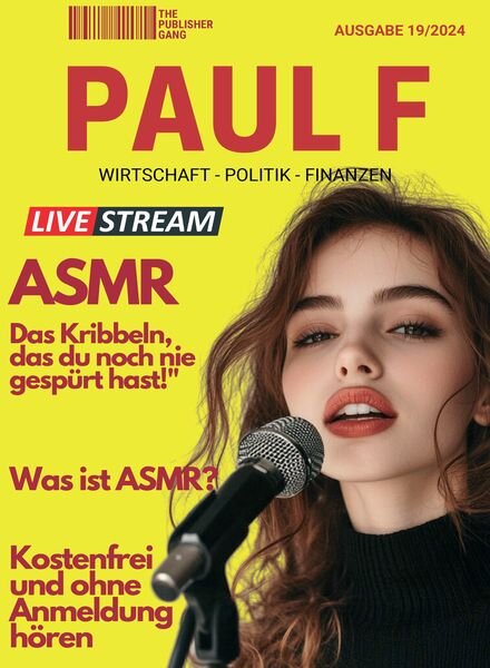 Paul F – 12 September 2024 Cover