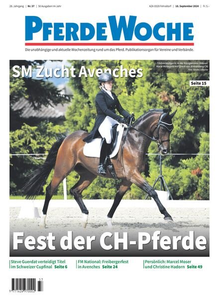 PferdeWoche – 18 September 2024 Cover