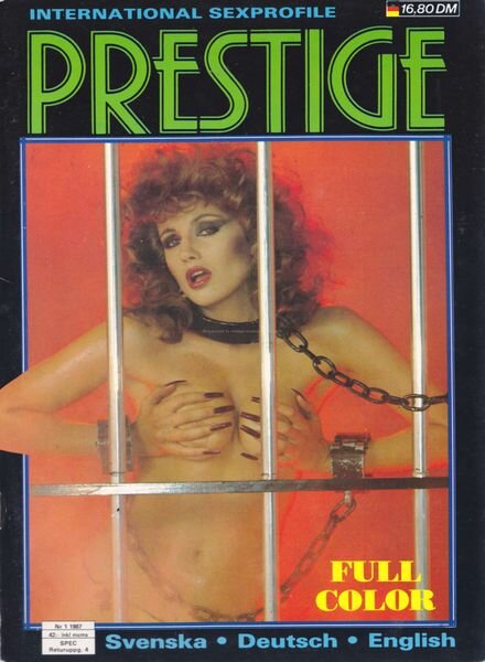 Prestige Sweden – N 3 1987 Cover