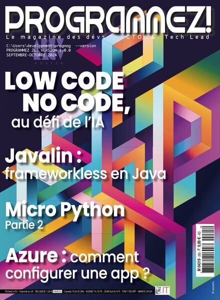 Programmez! – Septembre-Octobre 2024 Cover