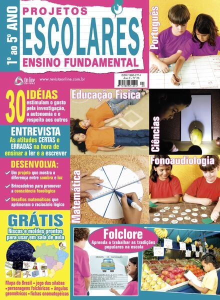 Projetos Escolares Ensino Fundamental – Agosto 2024 Cover