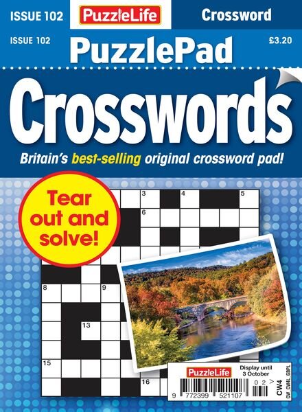 PuzzleLife PuzzlePad Crosswords – Issue 102 2024 Cover