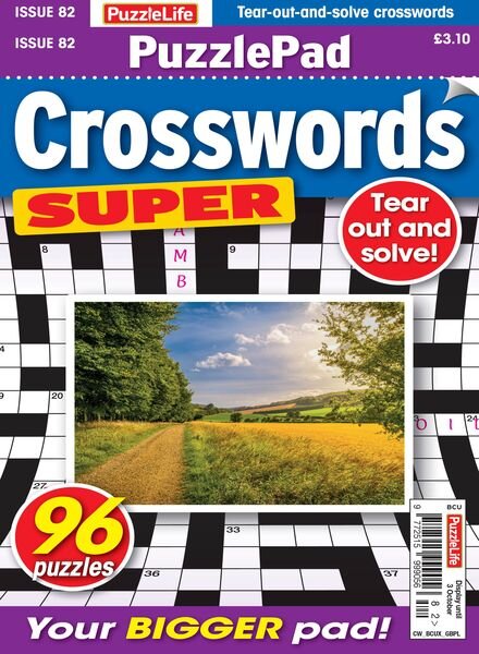 PuzzleLife PuzzlePad Crosswords Super – Issue 82 2024 Cover