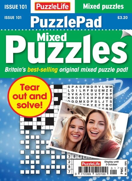 PuzzleLife PuzzlePad Puzzles – Issue 101 2024 Cover