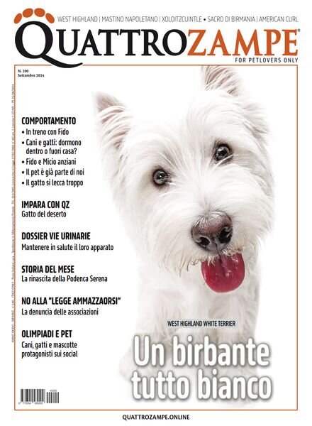 QuattroZampe – Settembre 2024 Cover