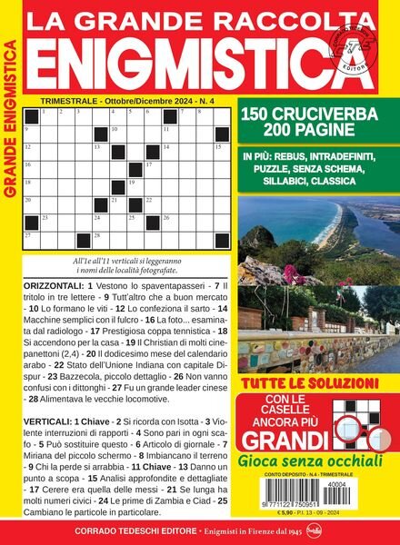 Raccolta Enigmistica – Ottobre-Dicembre 2024 Cover
