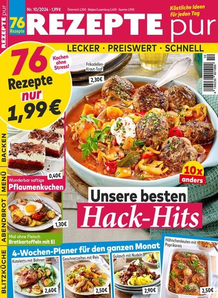 Rezepte pur – Oktober 2024 Cover