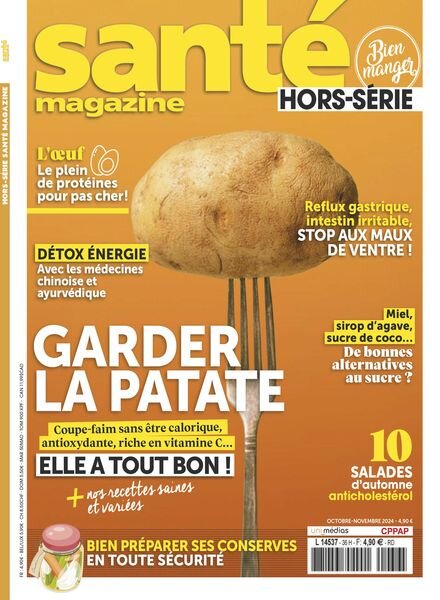Sante Magazine – Hors-Serie N 36 – Octobre-Novembre 2024 Cover