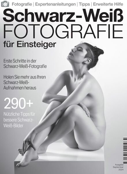 Schwarz-Weiss-Fotografie fur Einsteiger – September 2024 Cover