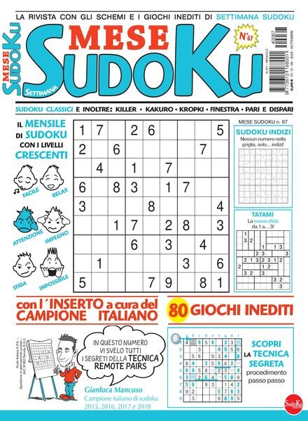 Settimana Sudoku Mese – Settembre 2024 Cover