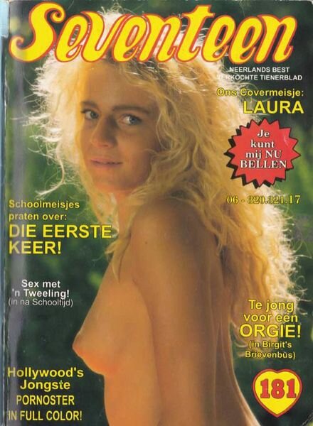Seventeen Dutch – Nr 181 Maart 1990 Cover