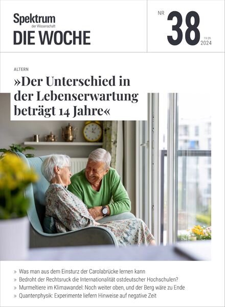 Spektrum Die Woche – 19 September 2024 Cover