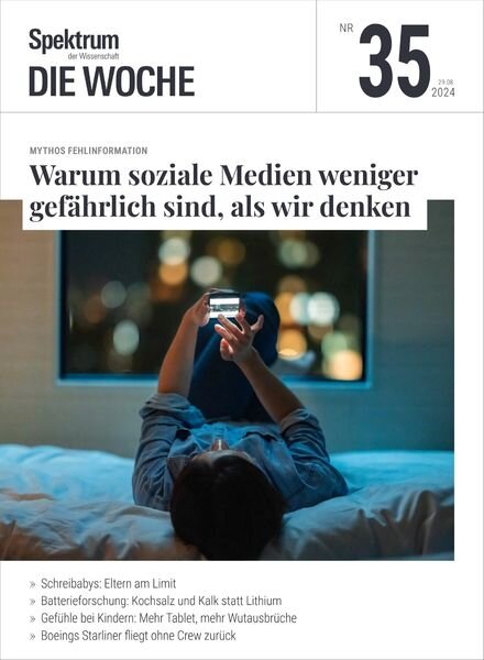 Spektrum Die Woche – 29 August 2024 Cover