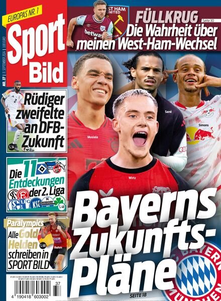 Sport Bild – 11 September 2024 Cover