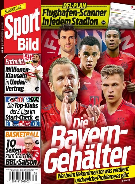 Sport Bild – 18 September 2024 Cover