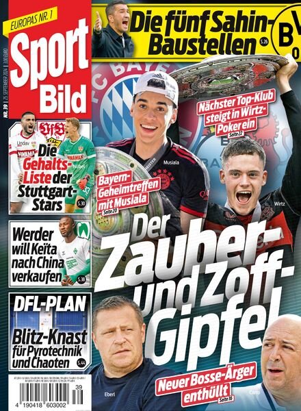 Sport Bild – 25 September 2024 Cover