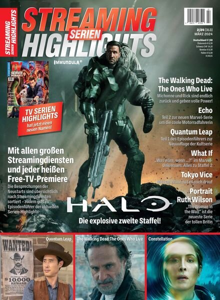 Streaming Serien Highlights – Marz 2024 Cover