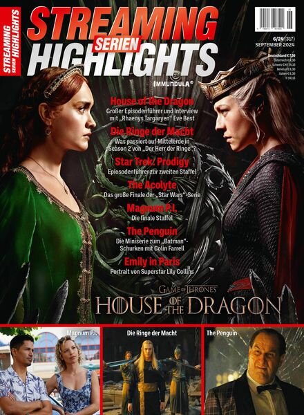 Streaming Serien Highlights – September 2024 Cover