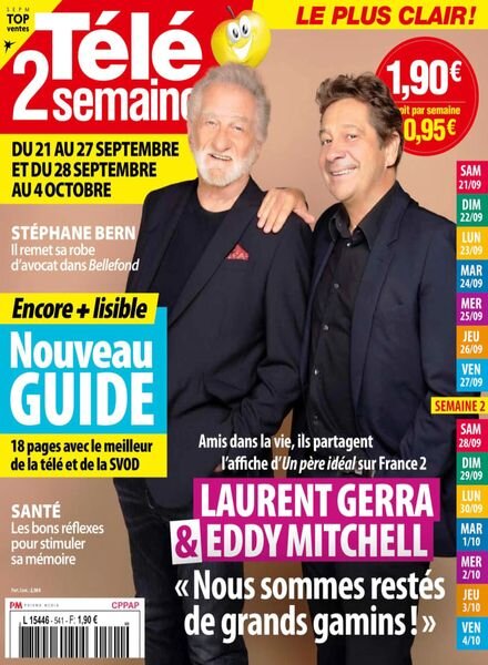 Tele 2 Semaines – 21 Septembre 2024 Cover