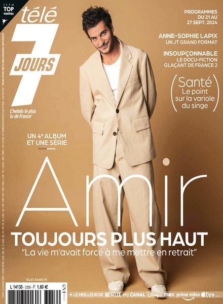 Tele 7 Jours – 16 Septembre 2024 Cover