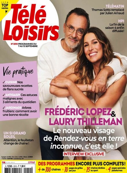 Tele Loisirs – 3 Septembre 2024 Cover