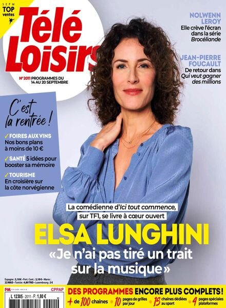 Tele Loisirs – 9 Septembre 2024 Cover