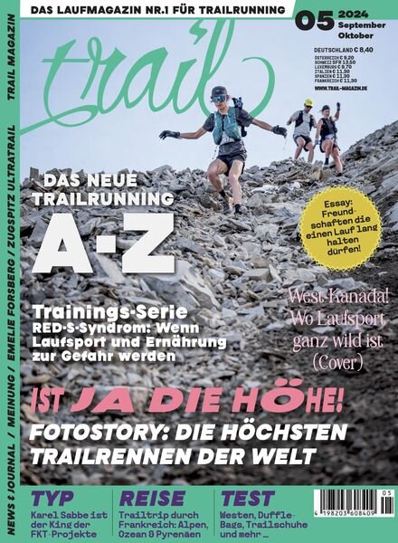 Trail Magazin – September-Oktober 2024 Cover