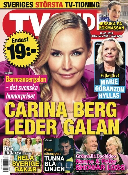 TV-guiden – 23 September 2024 Cover